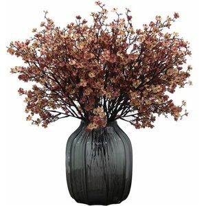Babys Breath Fabric Cloth Artificial Flowers 6 Bundle European Fake Silk Plants
